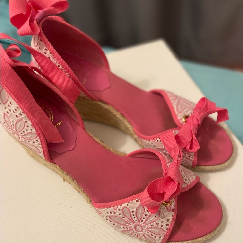 Lily Pulitzer Pink Wedges